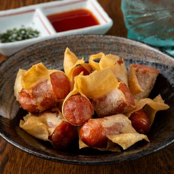 [Entry No. 5] Crispy! Vienna sausage spring rolls