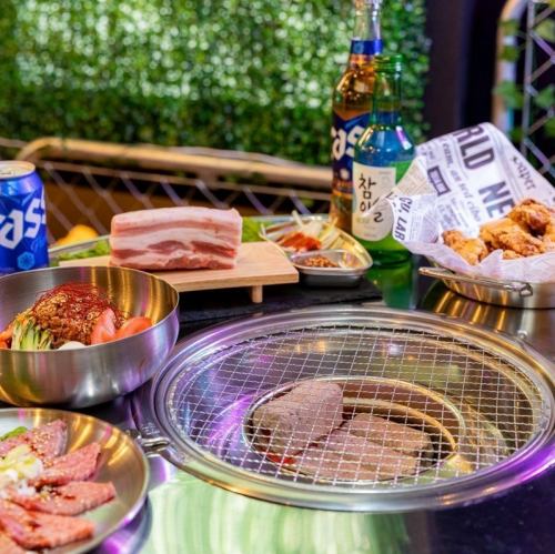 本格韓国料理と焼肉を堪能