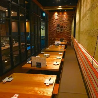 This is a sunken kotatsu-style tatami room♪The table is movable, so we will prepare a seat according to the customer's usage situation.We also have partitions, although the number is limited.Normally, 3 to 25 people can use this service! *Please note that 3 or more people can use this service.