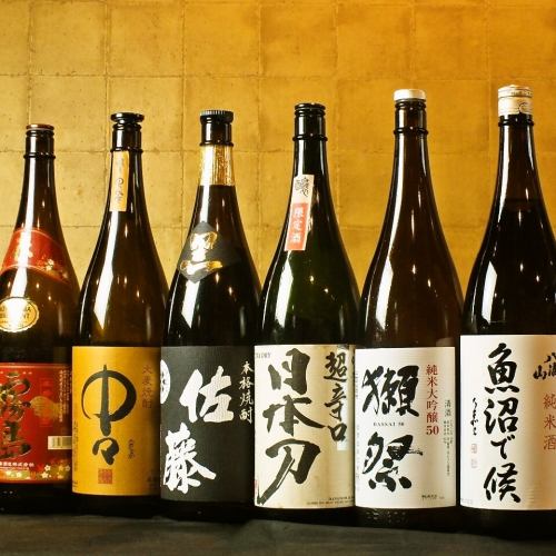 In addition to the all-you-can-drink menu, we offer selected sake, barley shochu, and potato shochu ♪
