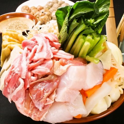Our prized chanko hot pot [all-you-can-eat additional menu available]