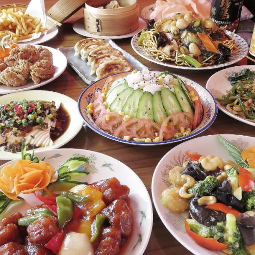 ≪樂宴會套餐≫ (1)2小時無限暢飲 ◆共9道菜 ◆3,300日圓（含稅）