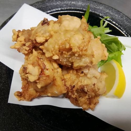 Deep-fried domestic chicken with salted rice malt
