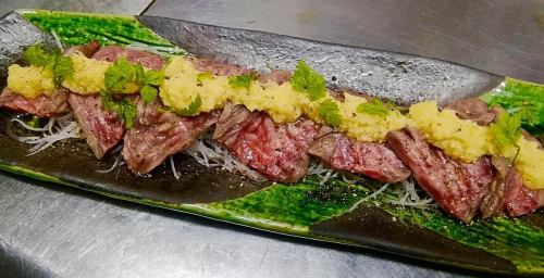 Beef tataki with lean meat