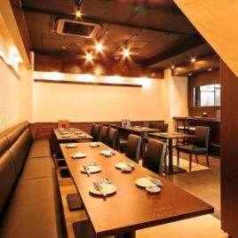 [Spacious table seats] It is a movable table seat, so it is possible to accommodate various people such as 4 seats or 8 seats ♪ Please feel free to consult.Enjoy the specialty of sake and fresh seafood and vegetables on your way home from work or sightseeing at Ueno or Okachimachi Station.