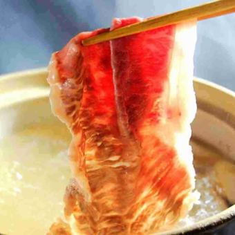 Botan [Luxurious choice of hotpot course] Red beef shabu-shabu or red beef sukiyaki, 7 dishes, 110 minutes all-you-can-drink