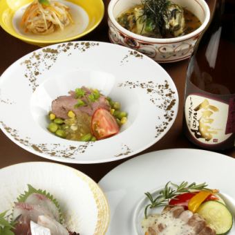 [July Botan Luxury Kaiseki Course] ★8 dishes in total★ + 110 minutes all-you-can-drink