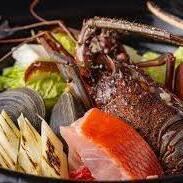 [Spiny Lobster and Golden Eye Snapper Hot Pot Kaiseki Course] ☆8 dishes in total☆ Food only \12,000-