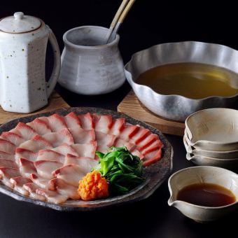 [Winter Yellowtail Shabu-Shabu Kaiseki Course] ☆8 dishes in total☆ Food only \8,500-