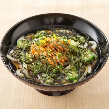 冷し納豆キムチうどん