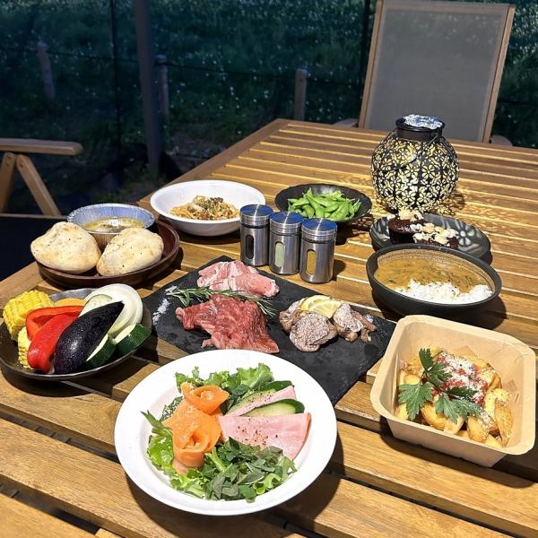 [All-you-can-drink alcohol included] Available from June to September! ~Night Beer Garden Plan~ 11 dishes, 5,500 yen (tax included)