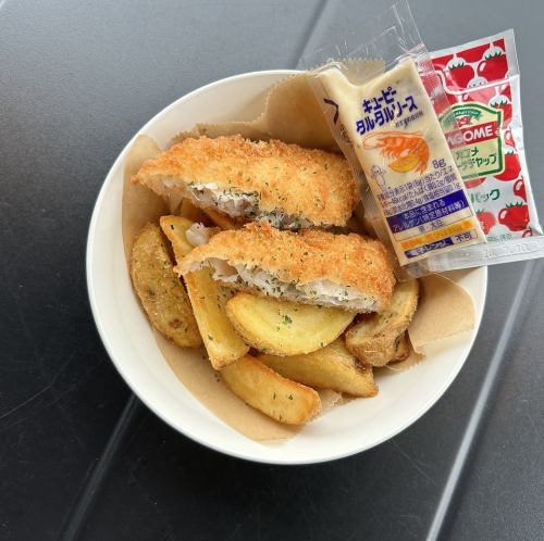 フィッシュ＆チップス(白身フライ1尾＋ポテトフライ)