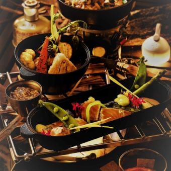 【グランピングディナーセット】コースをグランピングで堪能◎ 5000円（税込）