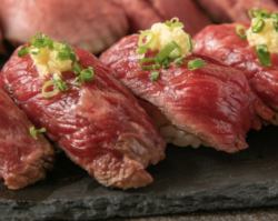 Domestic wagyu beef lean beef sushi 4 pieces