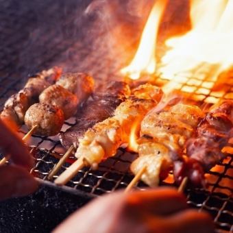 【3H食べ飲み放題◆120種類】超特価 "炭火焼鳥・銘柄手羽先+厳選和食"3980円⇒2980円