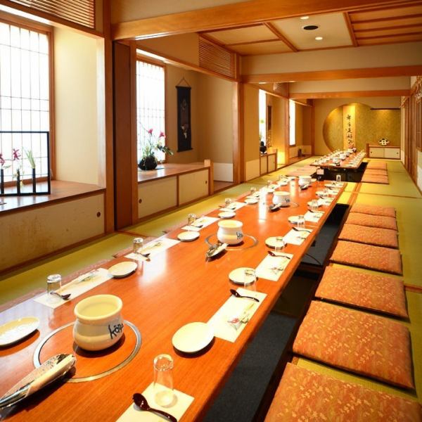 We have private rooms of various sizes.There are tatami mats and horigotatsu-style private rooms, so even customers with small children can use them with peace of mind.There are 4 private rooms x 2/6 seats x 2 private rooms.Up to 60 people are OK! * [Seat fee] If you reserve a private room seat, we will charge a private room fee of 5% of the food and drink price.