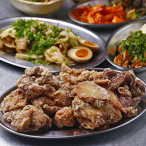 120 minutes of all-you-can-drink included ☆ Katsuo's offal hot pot course with all-you-can-eat fried chicken thighs ♪