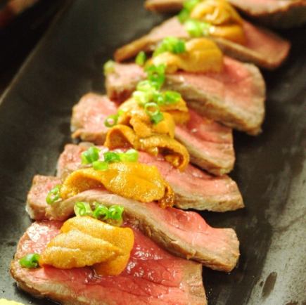 【雅コース】特選刺盛/特上サーロインステーキ/のどぐろ/季節の生ちり[6500円]※お料理のみ