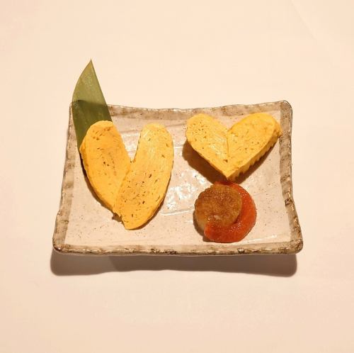 赤玉子の出汁巻き