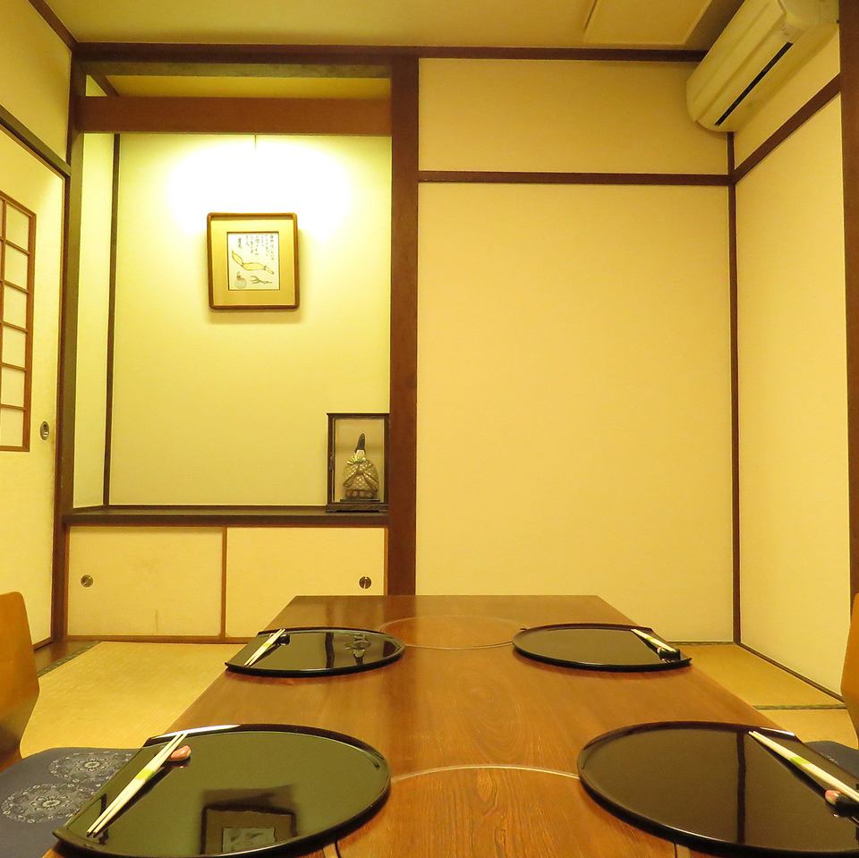 竹善では３～4名で利用できる完全個室もご用意しています。