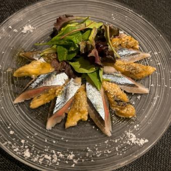 秋刀魚と焼なすのマリネ