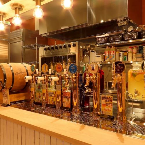 4種の樽生ビアサーバー完備！