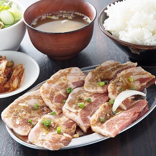 Kagoshima pork rib grilled meat set meal