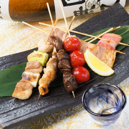 串焼き5種盛り(5本)
