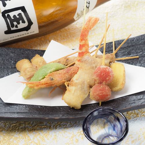 串揚げ5種盛り(5本)