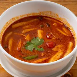 A refreshing blend of sourness and spiciness! Homemade Tom Yum Goong Soup