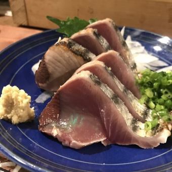 薬味たっぷりカツオタタキ