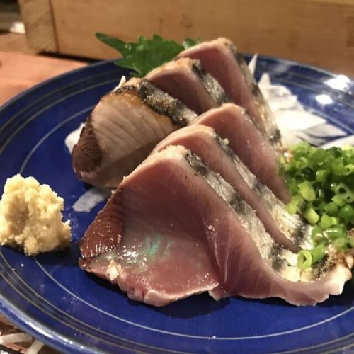 薬味たっぷりカツオタタキ