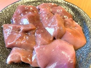 Salted sesame oil pork liver