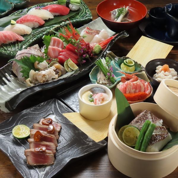 【鮪づくしコース】豊洲直送のこだわりマグロをメインに四季折々の味わいをご提供!