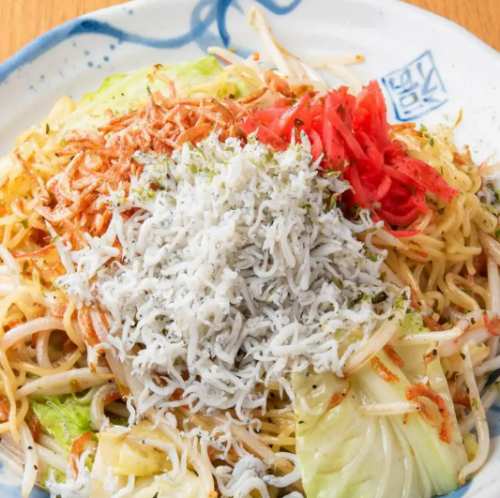 桜海老としらすの塩焼きそば