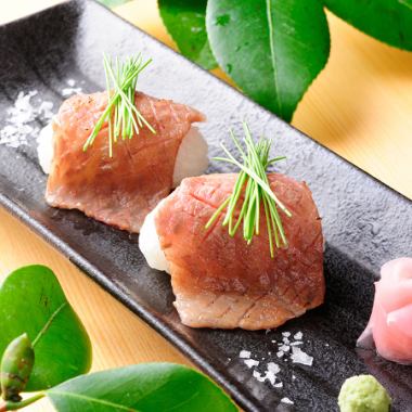 <平日限定>THE炙り肉寿司＆鹿児島「黒牛」 part5 18,700円→13,500円（税込）