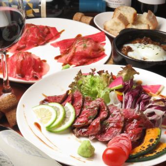 Includes ``Seared Japanese Black Beef + Grilled Nagi Beef Nigiri''! 120-minute all-you-can-drink course, 9 dishes, 5,500 yen (tax included)!