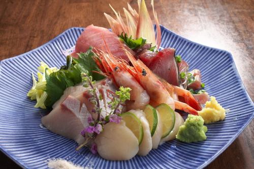 北海道直送！美味的生鱼片