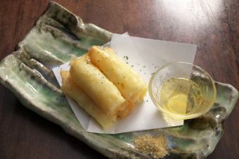 Soft cheese spring roll stick