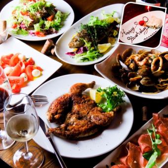 [晚餐] 與心愛的人一起慶祝特別的日子... [週年紀念套餐] 8道菜 12,000日元