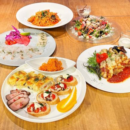 Party plan 4,000 yen course (available for 4 people or more) + 2,000 yen all-you-can-drink plan *Online and telephone reservations