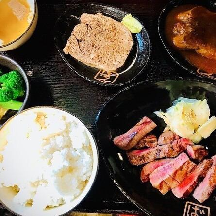 「牛タン三昧定食」
