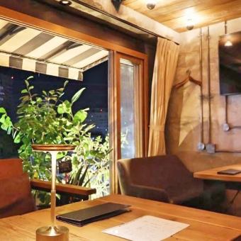 You can also open the window and use it as a terrace seat.