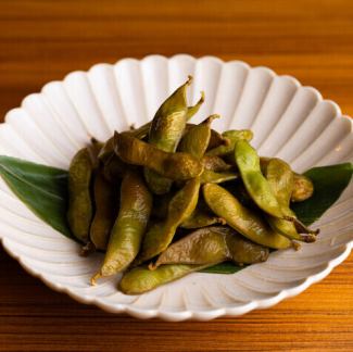 Smoked edamame beans