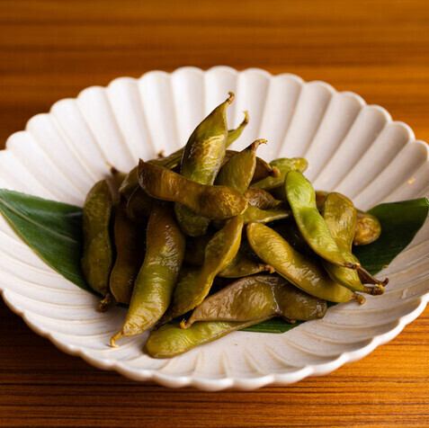 Smoked edamame beans