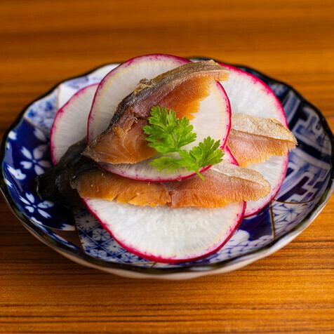 Grilled pickled mackerel