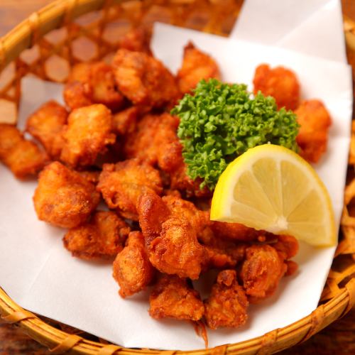 Sasami cheese spring rolls / garlic sprout tempura / fried chicken