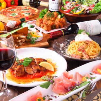 [All-you-can-eat and drink 100 kinds of Italian food] 2 hours with handmade pizza! 3,380 yen for women / 3,680 yen for men with coupons