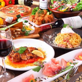 [No.1 in popularity!] Chicken steak & pizza, 8 dishes + 2 hours [all-you-can-drink] 4500 ⇒ 4000 yen with coupon