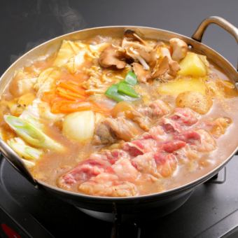 <3月4月5月>ラムスープカレー鍋コース【120分生ビール込飲み放題付】